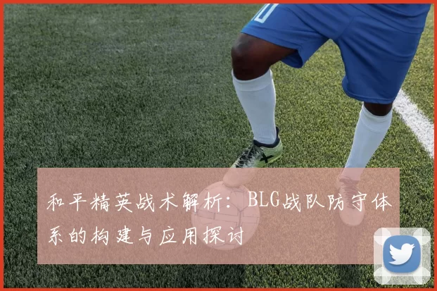 和平精英战术解析:BLG战队防守体系的构建与应用探讨